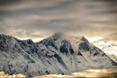 Its really strange how small changes in position, especially altitude, alters the way an entire range seems to be - thats Everest getting clouded over just before sunrise - about 30 mins after I started clicking; the weather is so unpredictable