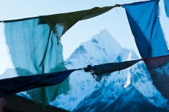 Ama Dablam framed by prayer flags...I love this pic