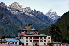 Tengboche Monastery, also known as Dawa Choling Gompa, is a Tibetan Buddhist monastery of the Sherpa community. Situated at 3,867 metres (12,687 ft), the monastery is the largest gompa in the Khumbu region of Nepal.